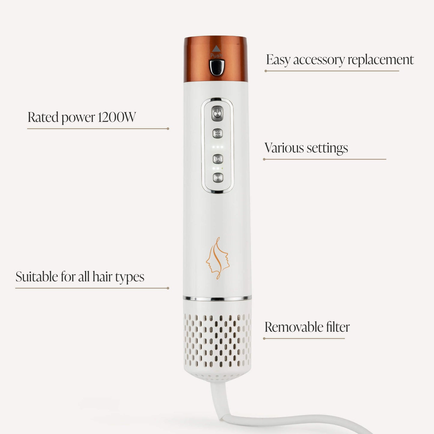 Comforth AirPro™ - 6-in-1 Hair Dryer
