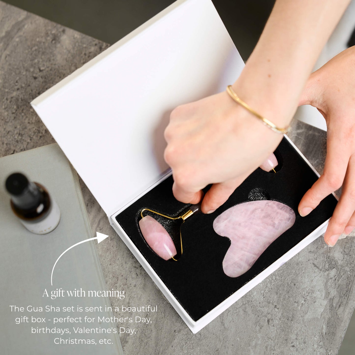 Gua Sha Set with facial roller